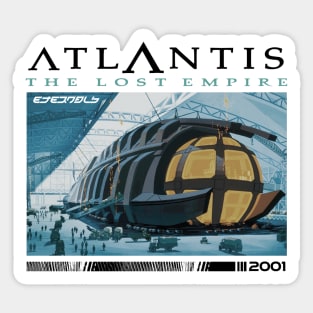 Atlantis - The lost empire I WHITE TEE Sticker